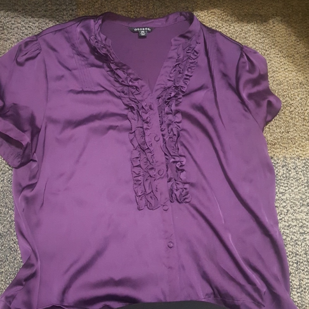 Deep purple dress shirt