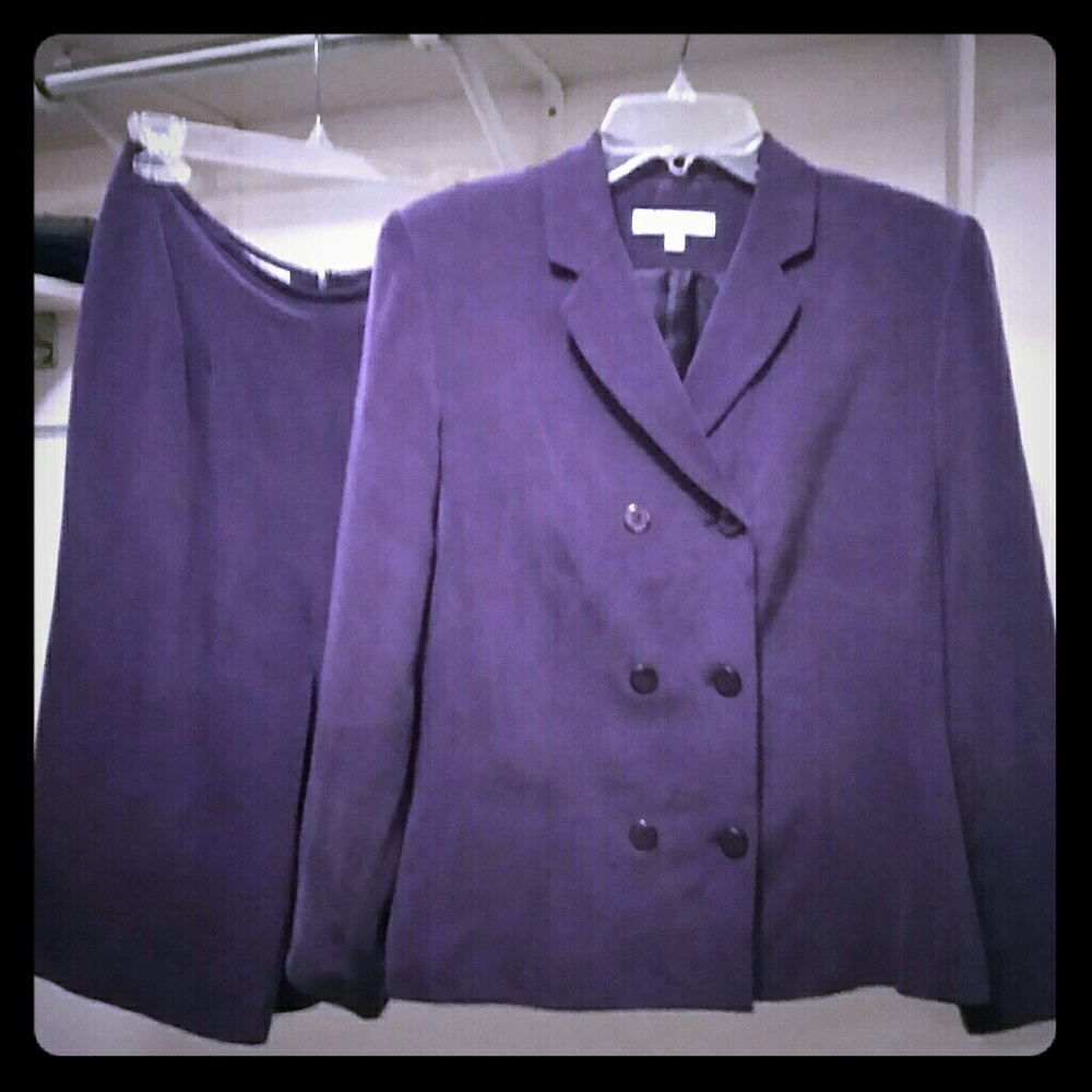 2 piece Silk Jacket and Skirt Set