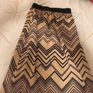 Geometric maxi skirt