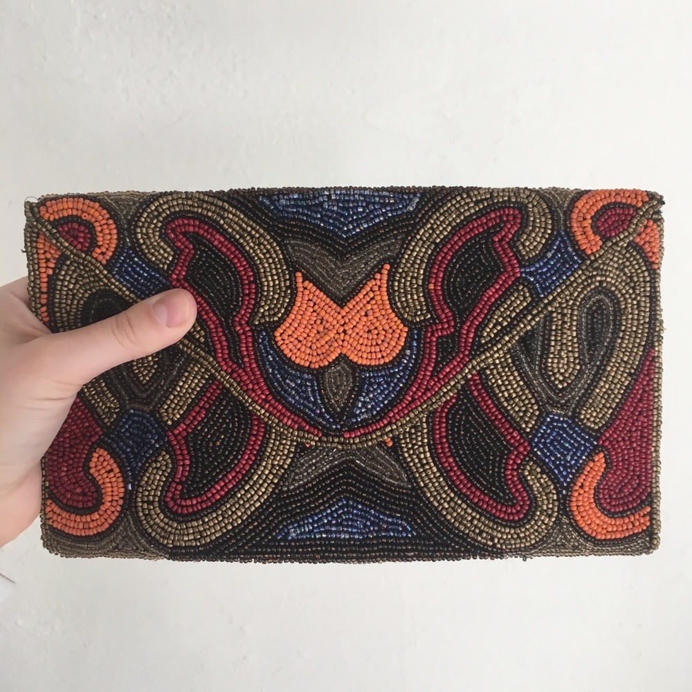 Vintage beaded clutch