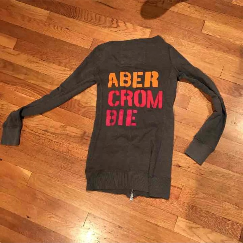 Abercrombie Kids Log Grey Hoodie