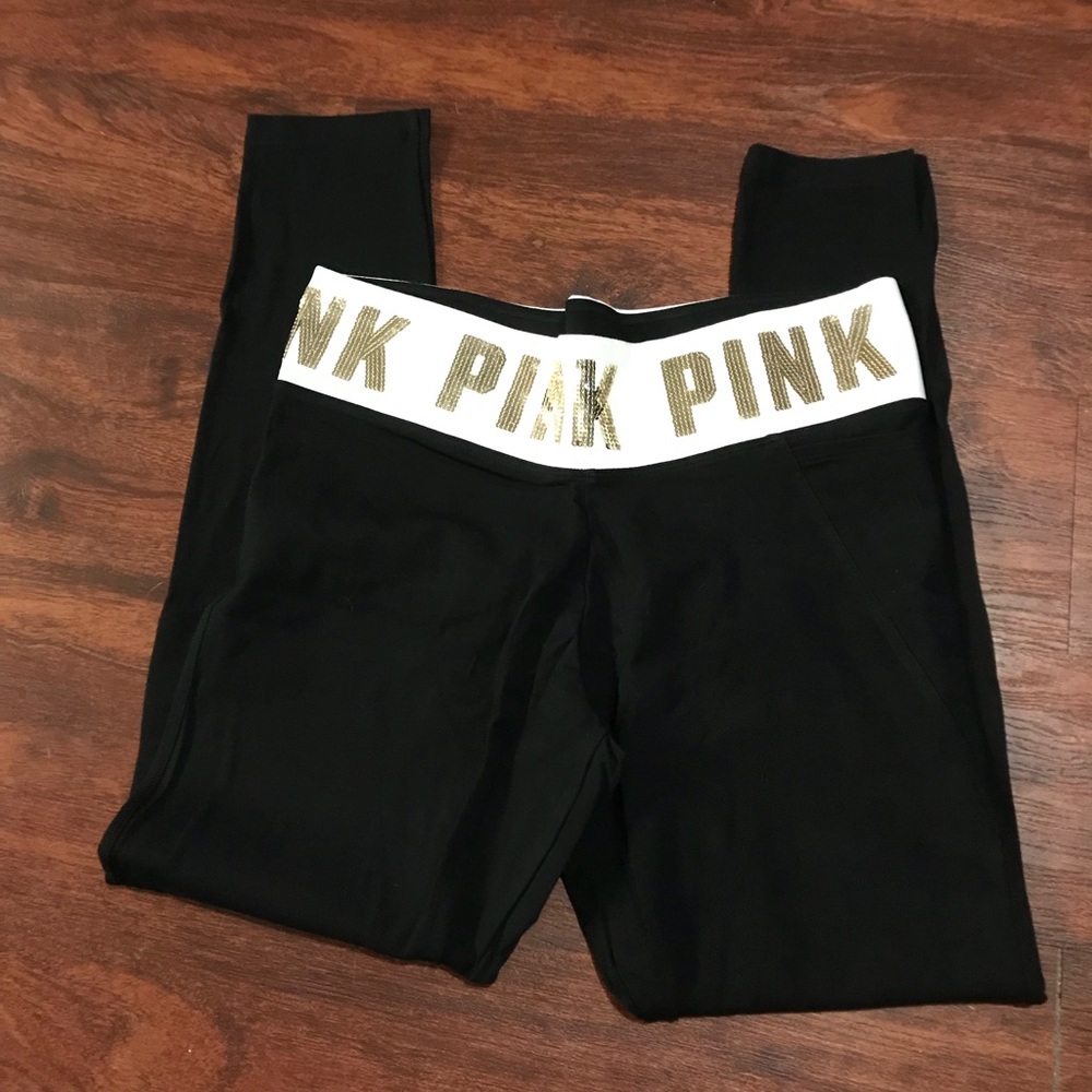 🔥🔥NWT Victoria’s Secret Pink BLiNG leggings