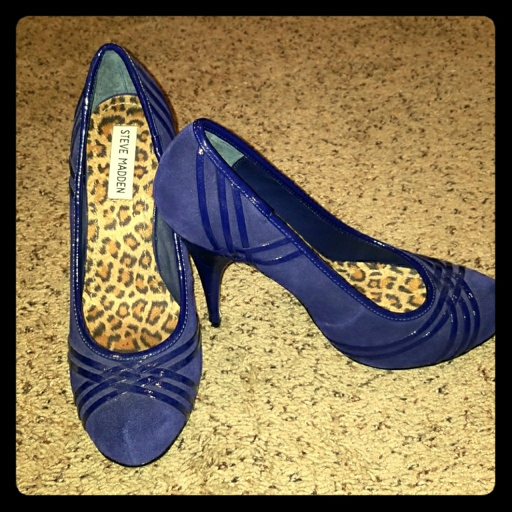 Steve Madden Blue Stilletos
