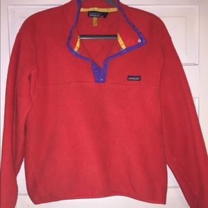 Vintage PATAGONIA Red Snap-T Fleece Pullover