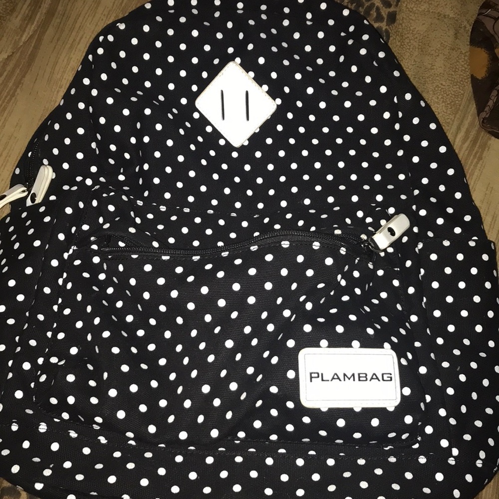 Polka dot book bag