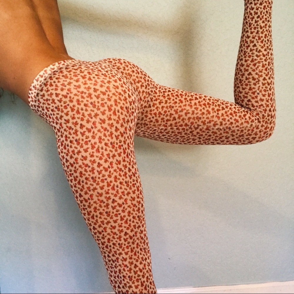 Tobi Floral Print Tights