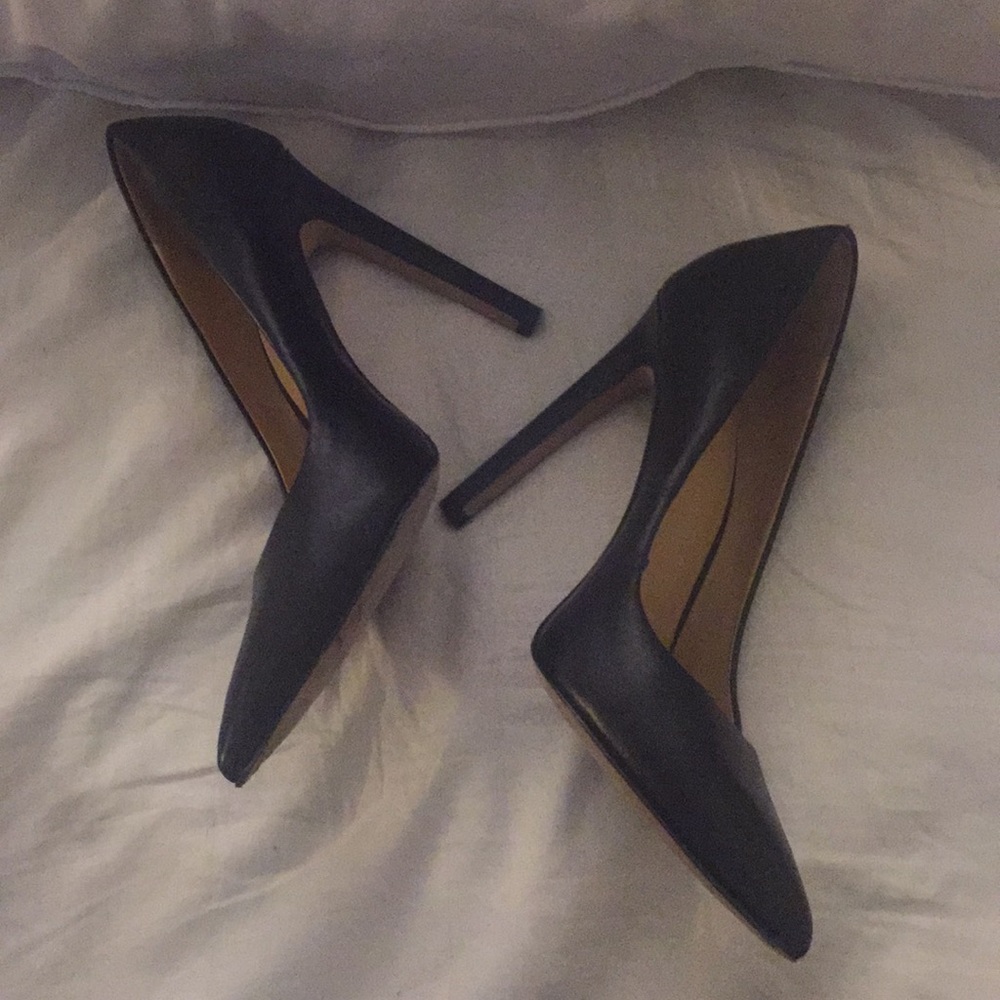 Theory black stilettos