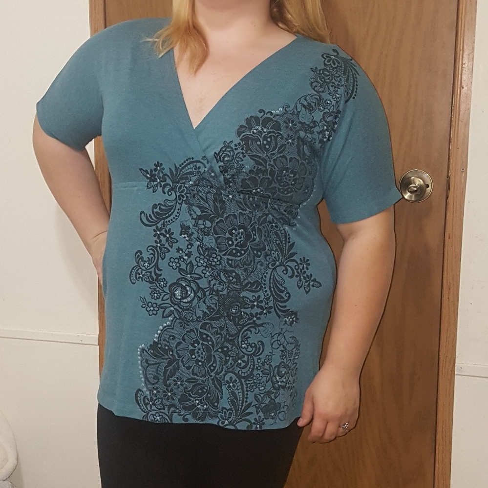 Blue blouse shirt