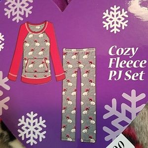 XXL gray and red fleece pj set