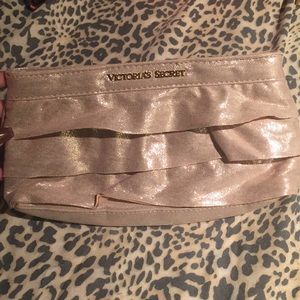 Sparkly gold VS make up bag