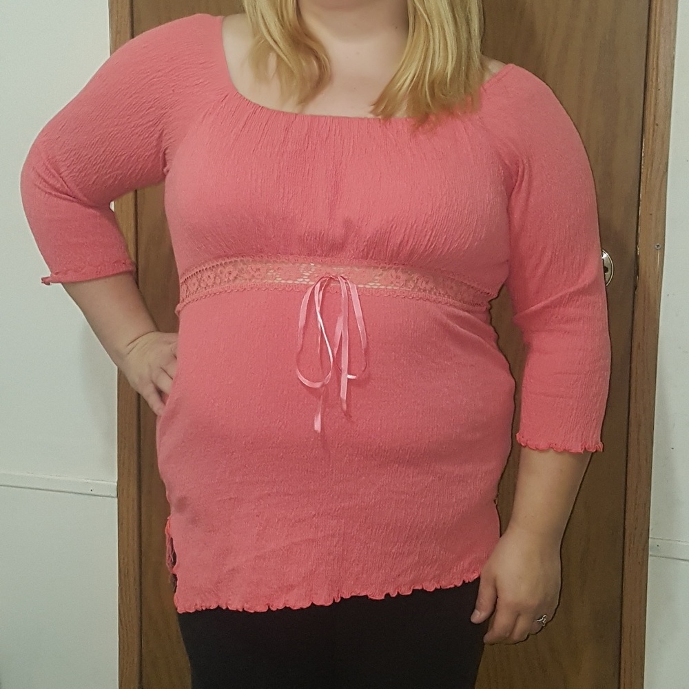 Pink blouse