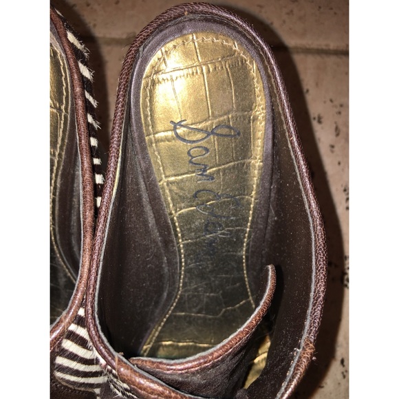 Sam edelman brown zebra print clogs size 6 1/2 - Picture 3 of 3