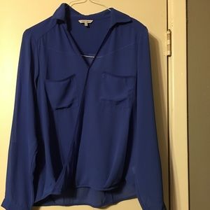 Royal blue blouse