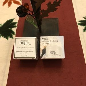 Bundle of philosophy hope in a jar and eye