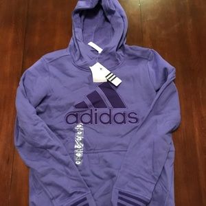Purple adidas hoodie