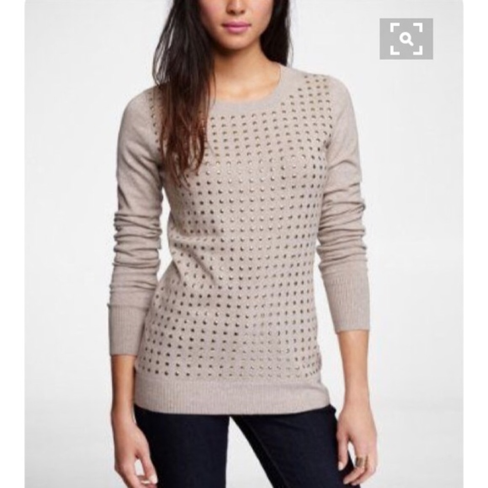 EXPRESS Grey Studded Sweater