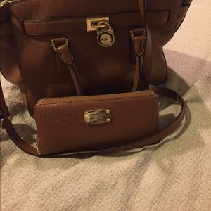 Michael Kors bag and wallet