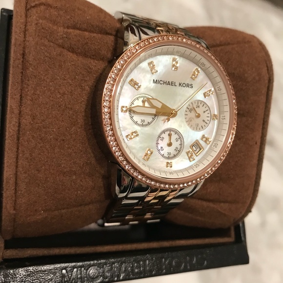 MK Silver, Gold with Faux Diamonds - Picture 7 of 8