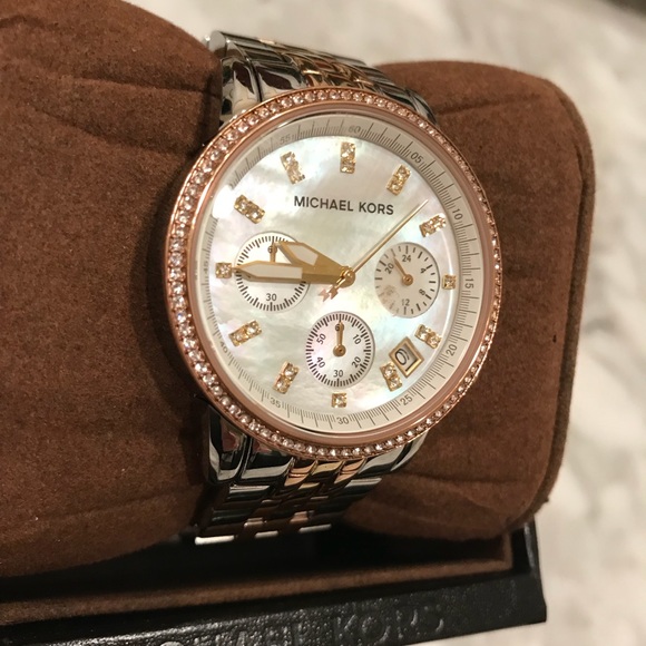 MK Silver, Gold with Faux Diamonds - Picture 8 of 8