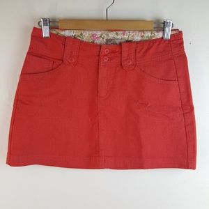 PRANA orange stretch mini-Final Price Drop!