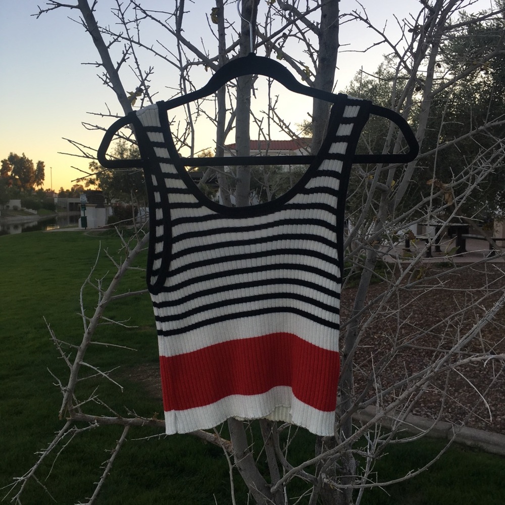 *sold* Ribbed striped tank NWT