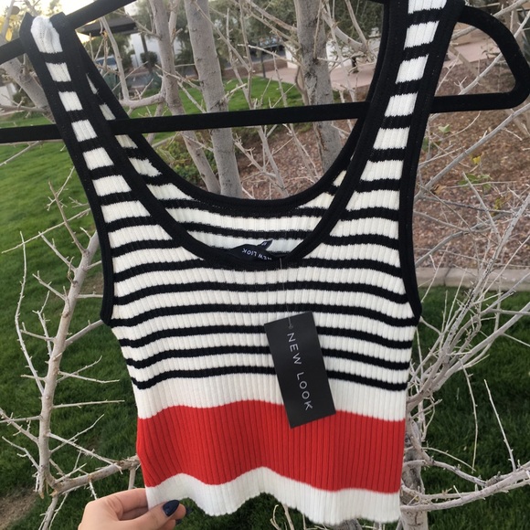 *sold* Ribbed striped tank NWT - Picture 3 of 4
