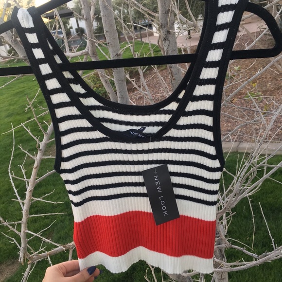 *sold* Ribbed striped tank NWT - Picture 4 of 4