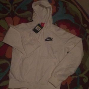 Brand new white nike windbreaker