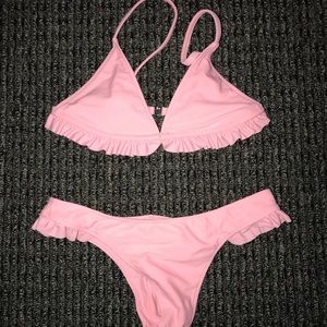 Nazare Soft Pink Top & Bottom - Khassani Swim Suit