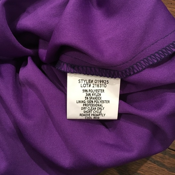 Betsy & Adam Pleat Ruched Bodice Satin Dress - Picture 5 of 5