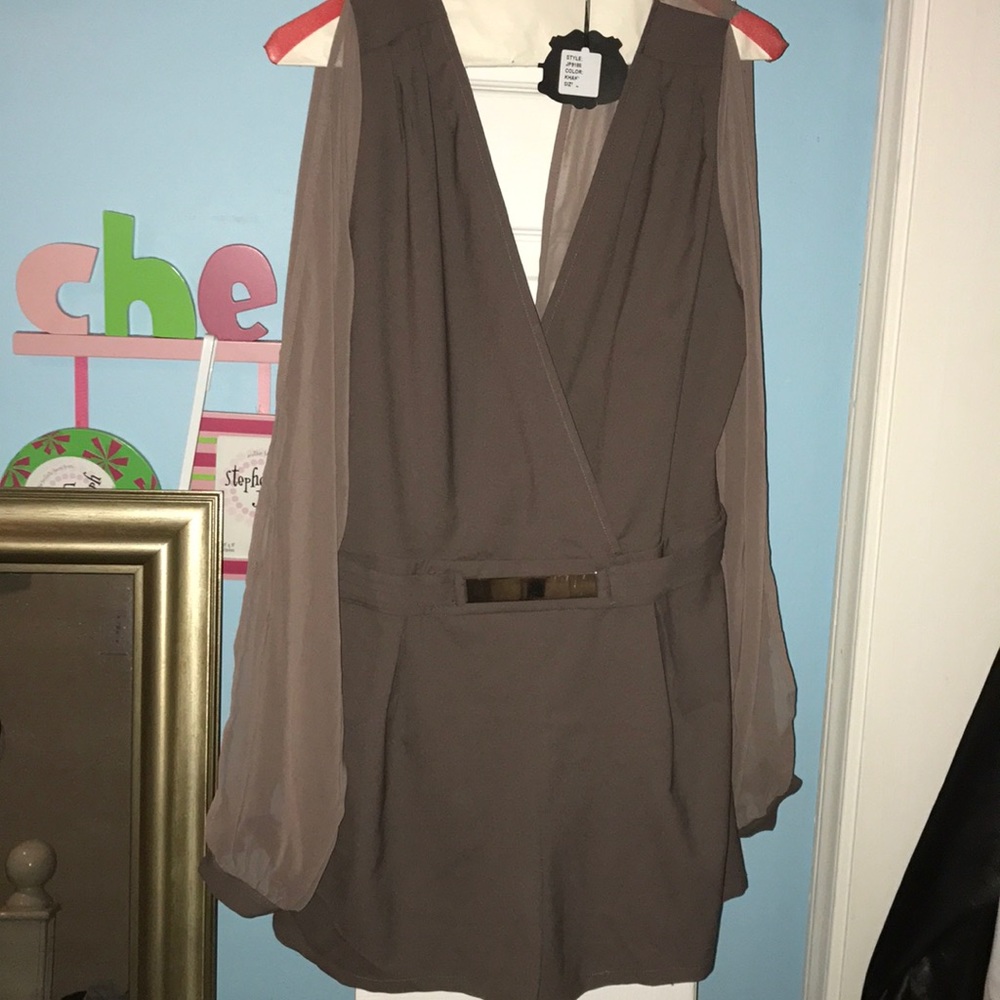 Brown romper
