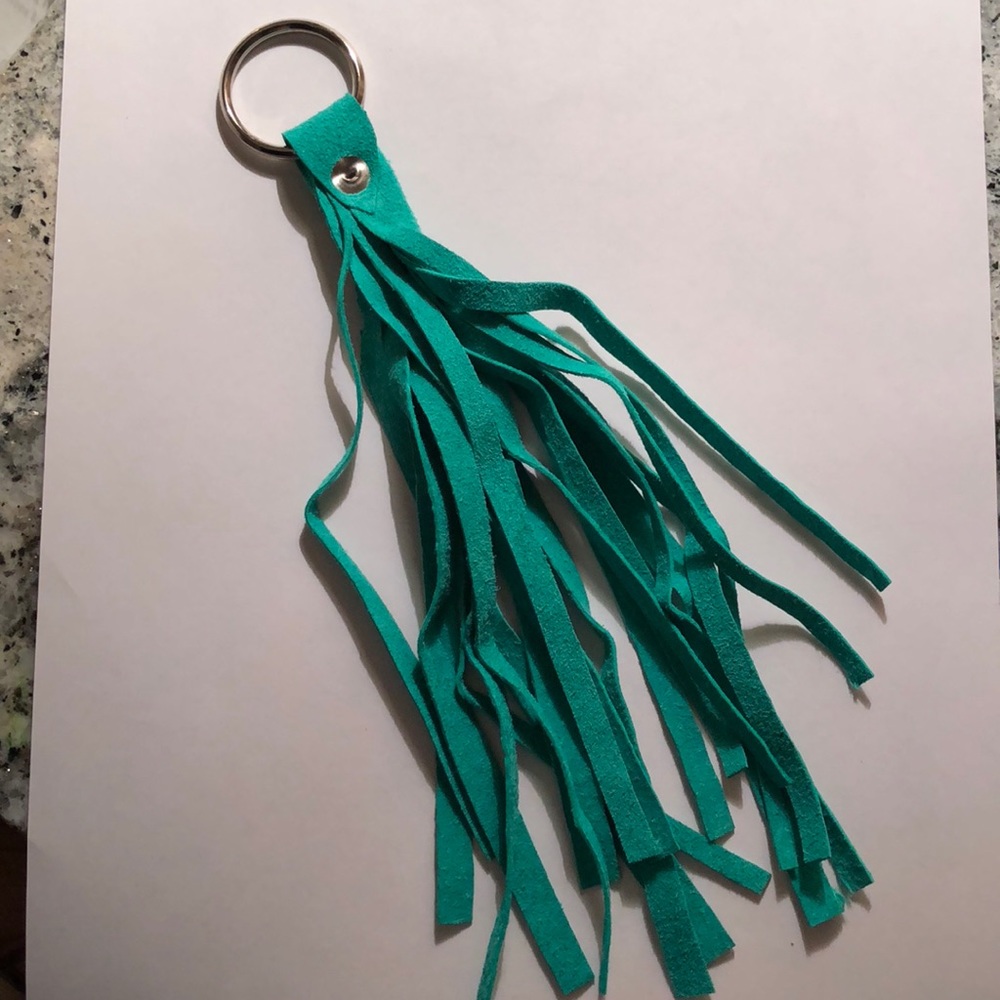 Double Fringe Keychain ❤️🔵