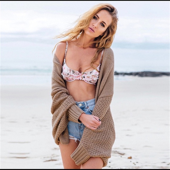 ✨SALE✨Camel Shawl Collar Cocoon Sweater - Picture 4 of 7