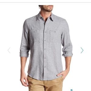 14th&Union Flannel-lined Grey Button Up Oxford
