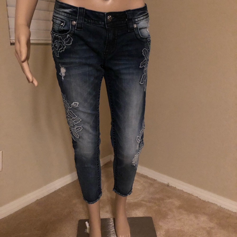 Miss Me Blue jean capri (ankle skinny)