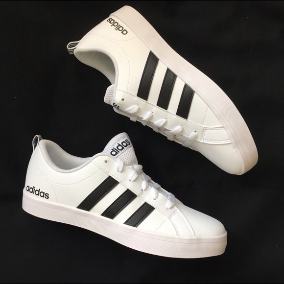 adidas white black stripes