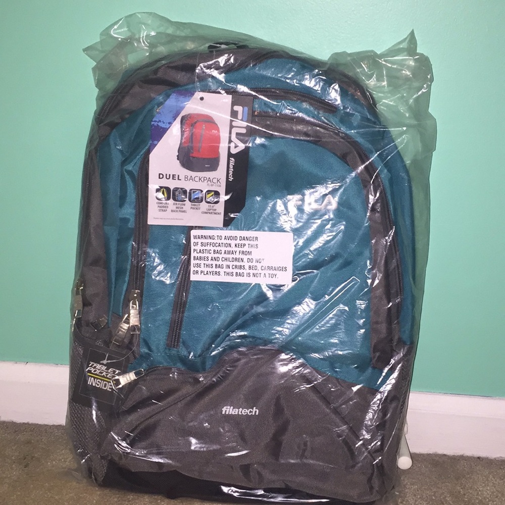 FILA Turquoise Laptop Backpack
