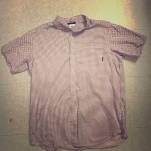 Short Sleeve Columbia Button Up XL