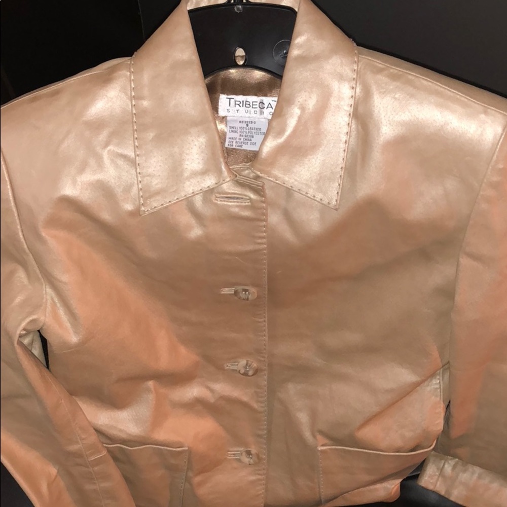 Tribeca Studio Tan Leather Jacket