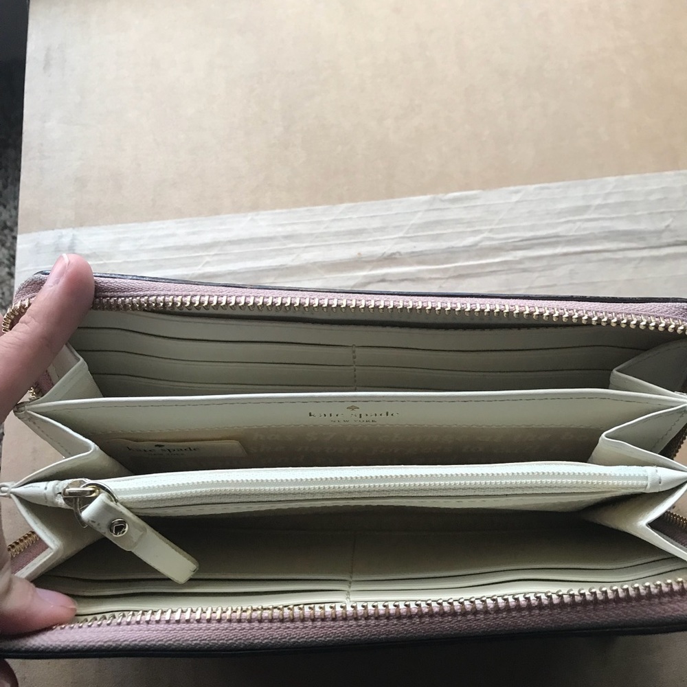 Kate Spade rose Gold Glitter Bug wallet - Picture 5 of 8