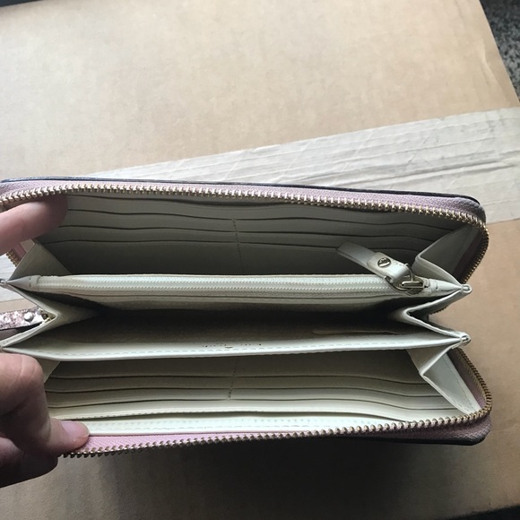 Kate Spade rose Gold Glitter Bug wallet - Picture 6 of 8