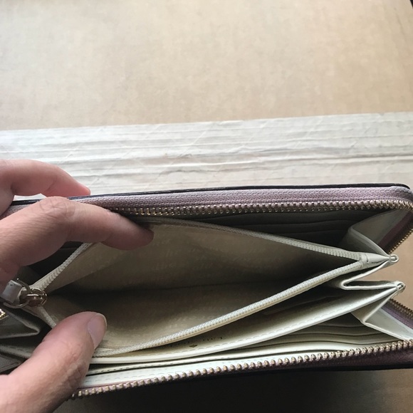 Kate Spade rose Gold Glitter Bug wallet - Picture 7 of 8