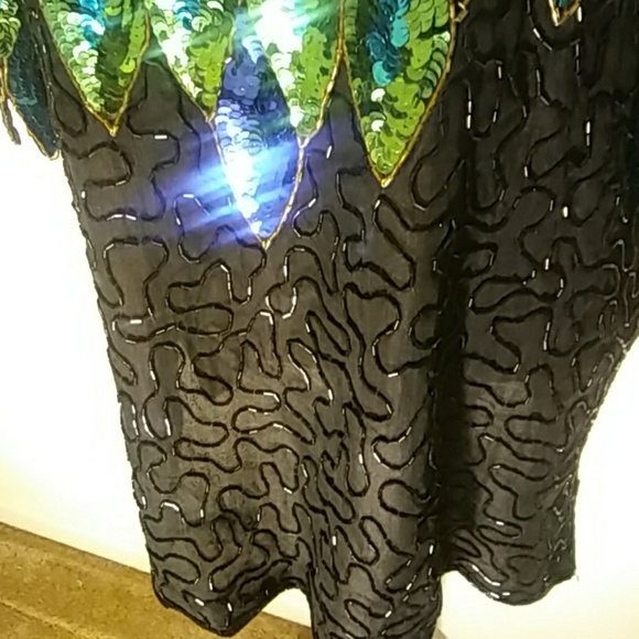 Vintage Diane Gilman sequin top - Picture 3 of 8