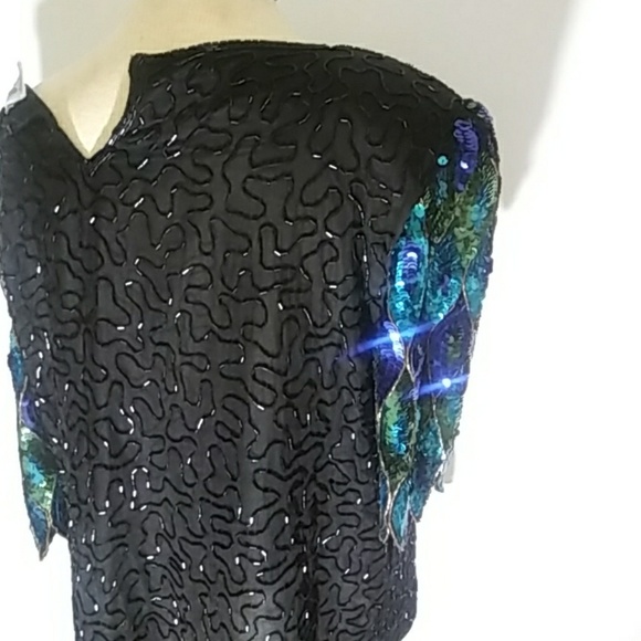 Vintage Diane Gilman sequin top - Picture 8 of 8