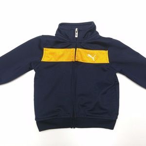 Puma Boy's Blue Zip Up Track Jacket Size 12 Months