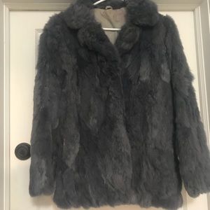 Real rabbit fur coat!