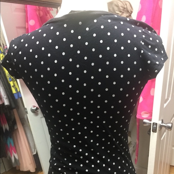 Black and white polka dotted tee - Picture 2 of 3