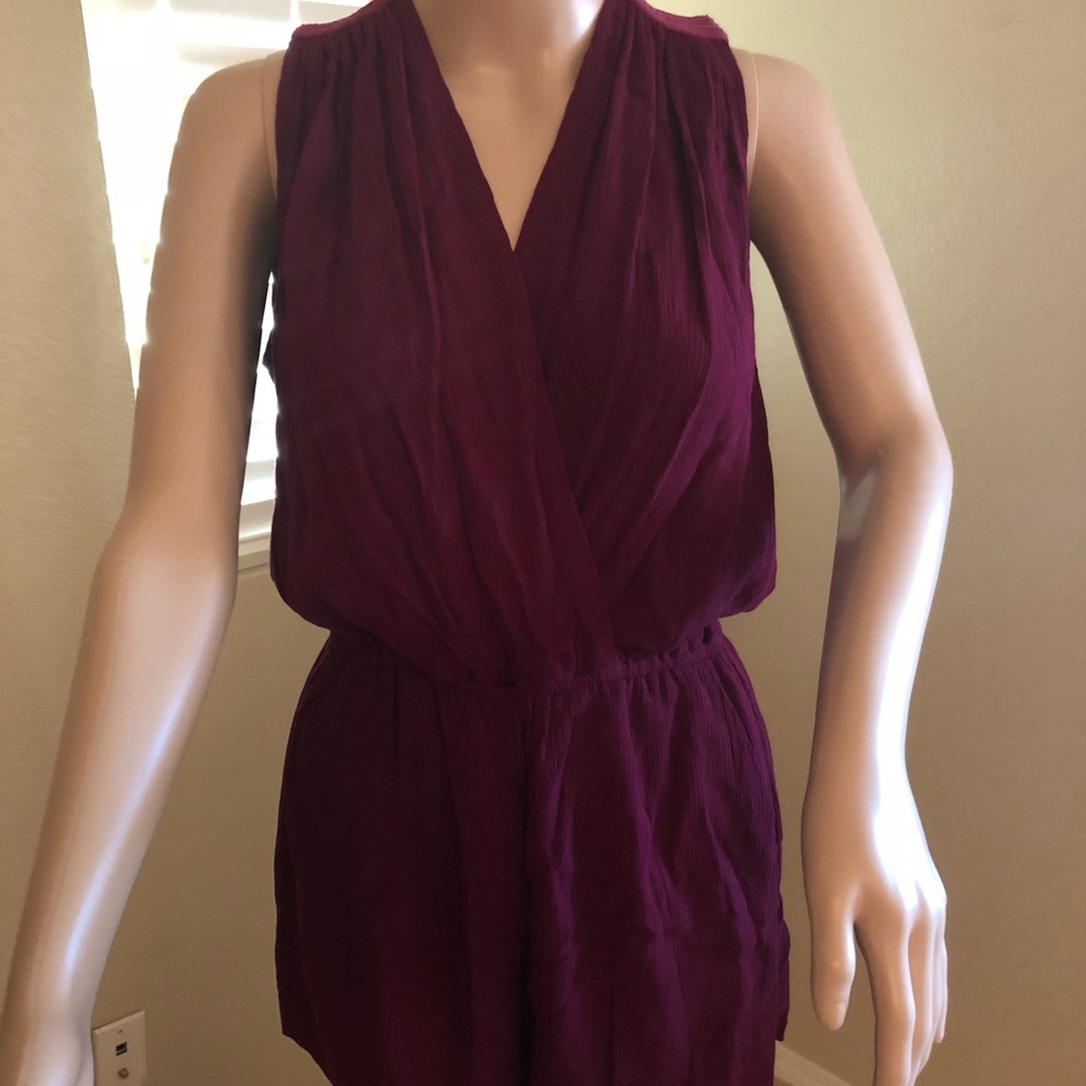 Ella Moss Burgundy romper
