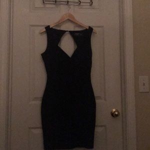 Black keyhole dress