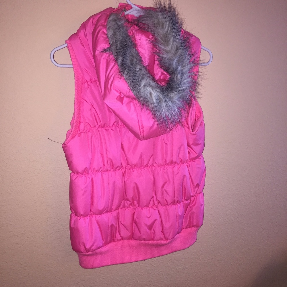 Hot Pink Fur Vest